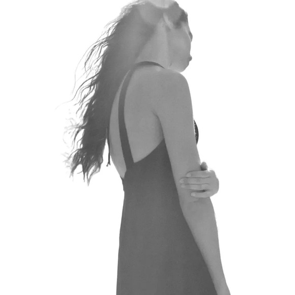 ZARA | Black | LINEN BLEND SHORT DRESS - Picture 5 of 10